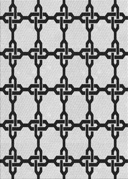 Patterned Platinum Gray Novelty Rug, pat210