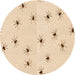 Square Patterned Moccasin Beige Rug, pat211org