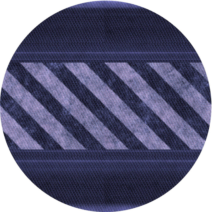 Square Machine Washable Transitional Night Blue Rug in a Living Room, wshpat2110blu