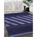 Machine Washable Transitional Night Blue Rug in a Family Room, wshpat2110blu