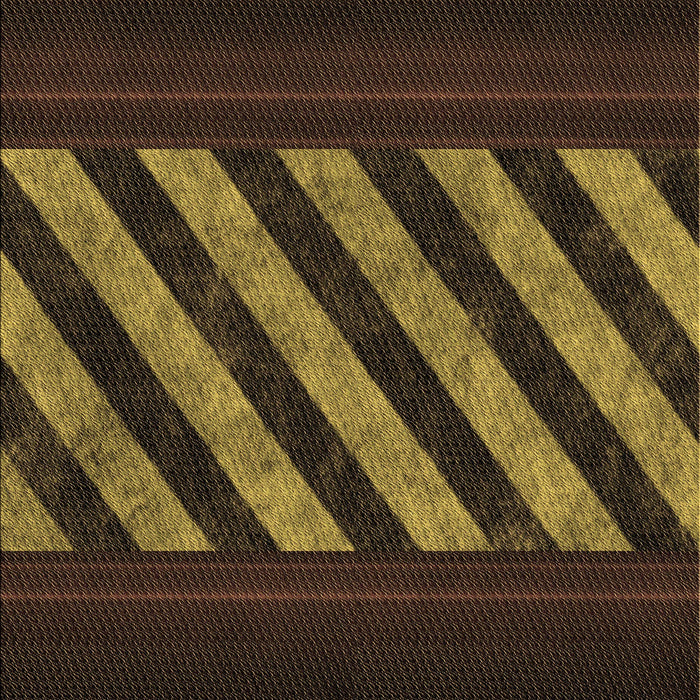 Patterned Black Brown Rug, pat2110brn