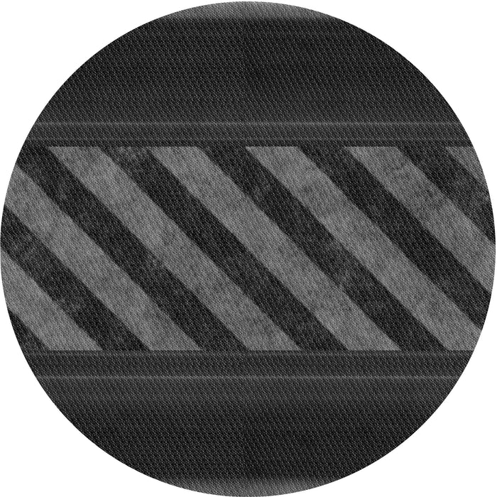 Square Patterned Carbon Gray Rug, pat2110gry