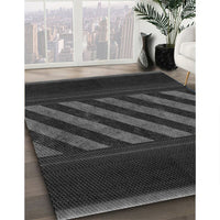 Patterned Carbon Gray Rug, pat2110gry