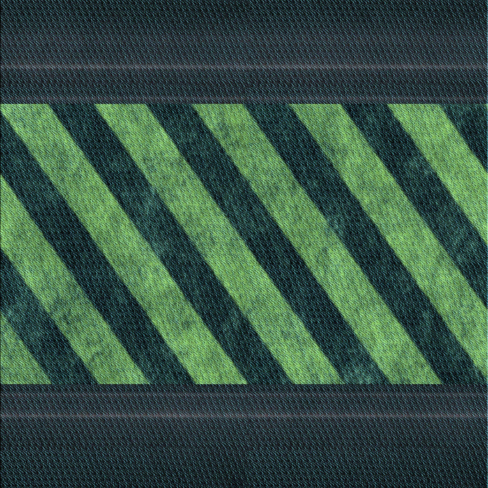 Patterned Dark Slate Grey Green Rug, pat2110lblu