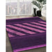 Machine Washable Transitional Orchid Purple Rug in a Family Room, wshpat2110pur