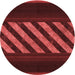 Square Patterned Maroon Red Rug, pat2110rd