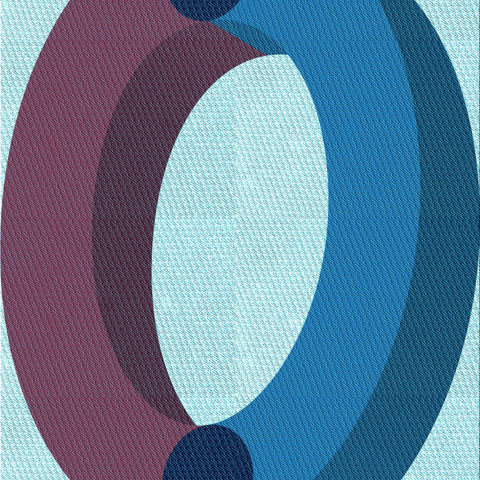 Patterned Diamond Blue Rug, pat2111lblu