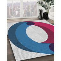 Patterned Jeans Blue Novelty Rug, pat2111