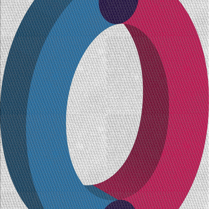 Patterned Jeans Blue Novelty Rug, pat2111