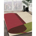 Machine Washable Transitional Red Rug in a Family Room, wshpat2112brn