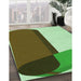 Machine Washable Transitional Pastel Green Rug in a Family Room, wshpat2112grn