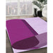 Machine Washable Transitional Medium Violet Red Pink Rug in a Family Room, wshpat2112pur