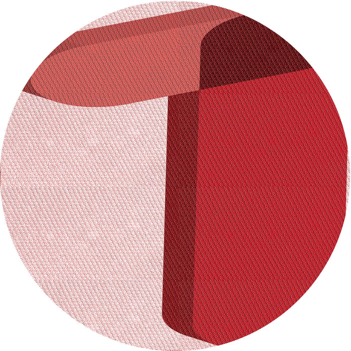 Square Patterned Pastel Pink Rug, pat2112rd