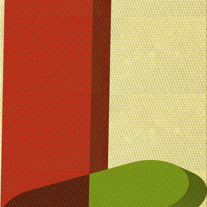 Patterned Red Rug, pat2112yw