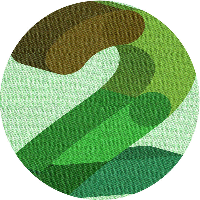 Square Patterned Jade Green Rug, pat2113grn