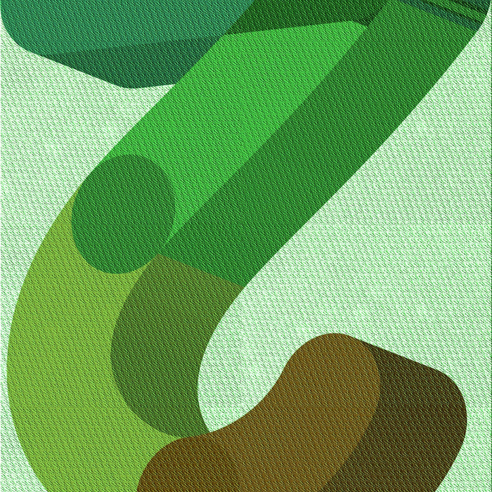 Patterned Jade Green Rug, pat2113grn