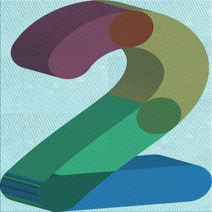 Round Patterned Tiffany Blue Rug, pat2113lblu