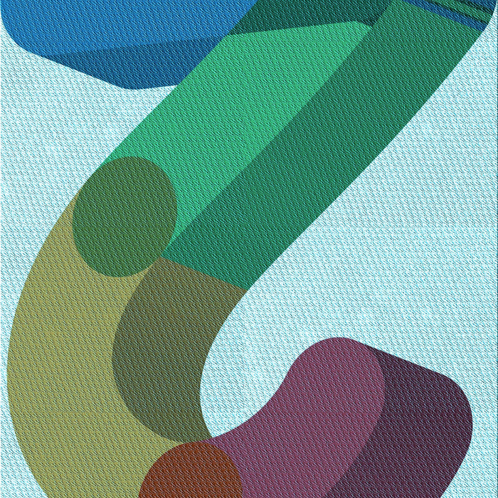 Patterned Tiffany Blue Rug, pat2113lblu