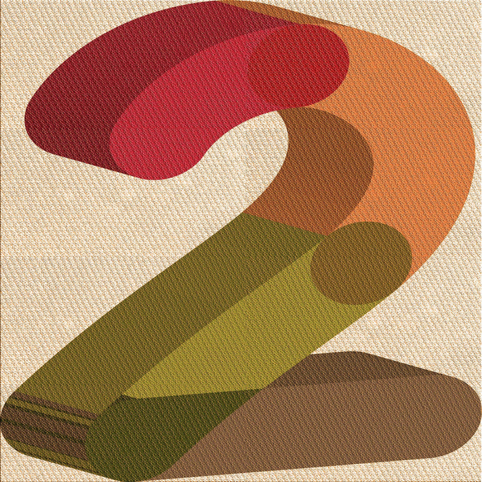 Round Patterned Mahogany Brown Rug, pat2113org