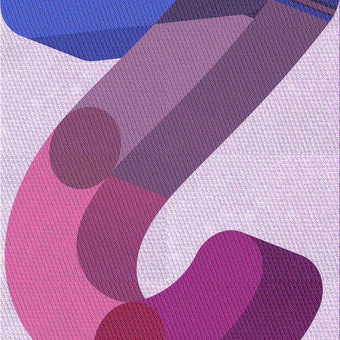 Patterned Bright Lilac Purple Rug, pat2113pur