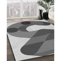 Patterned Silver Gray Rug, pat2114gry