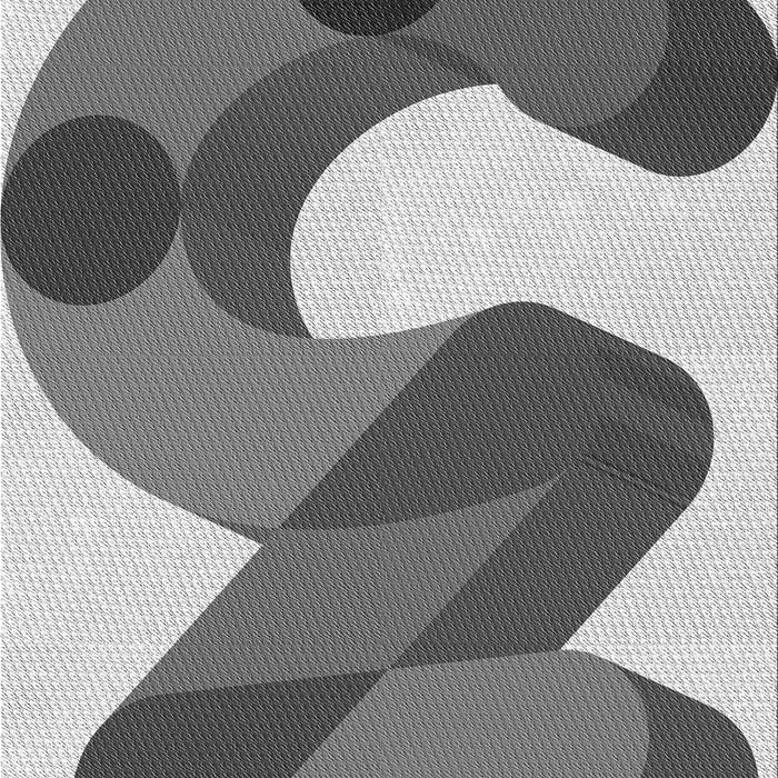 Machine Washable Transitional Silver Gray Rug, wshpat2114gry