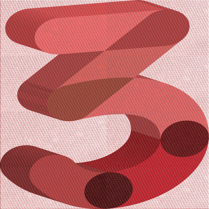 Round Machine Washable Transitional Red Rug, wshpat2114rd