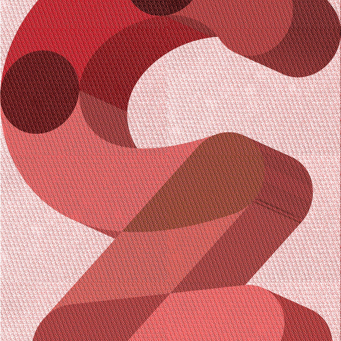 Patterned Red Rug, pat2114rd