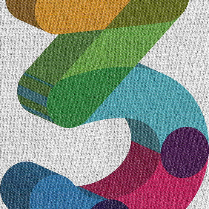 Patterned Rosy Purple Novelty Rug, pat2114