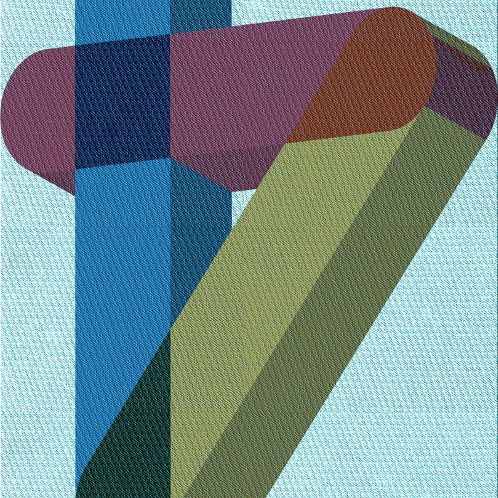 Machine Washable Transitional Blue Rug, wshpat2115lblu