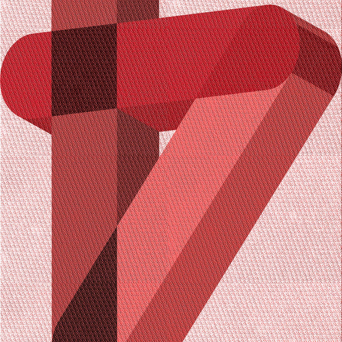 Machine Washable Transitional Pastel Pink Rug, wshpat2115rd