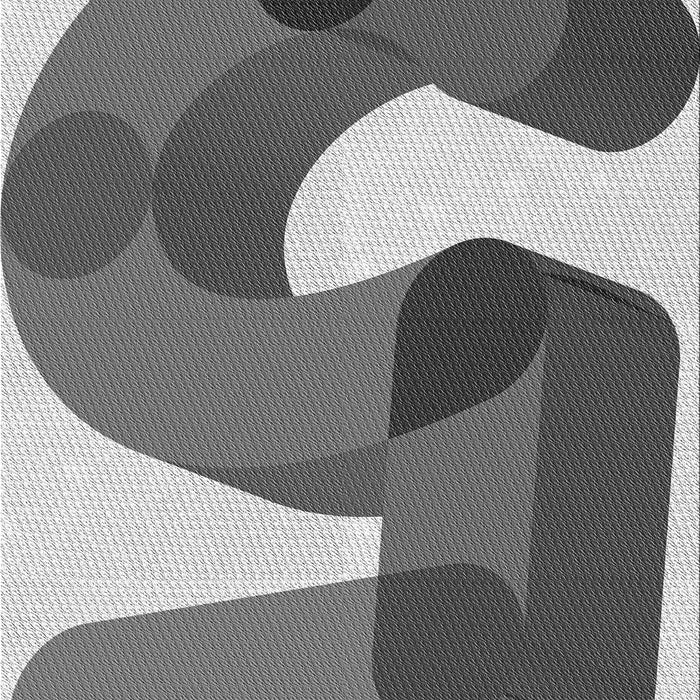 Machine Washable Transitional Cloud Gray Rug, wshpat2116gry