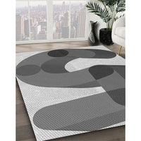 Patterned Cloud Gray Rug, pat2116gry