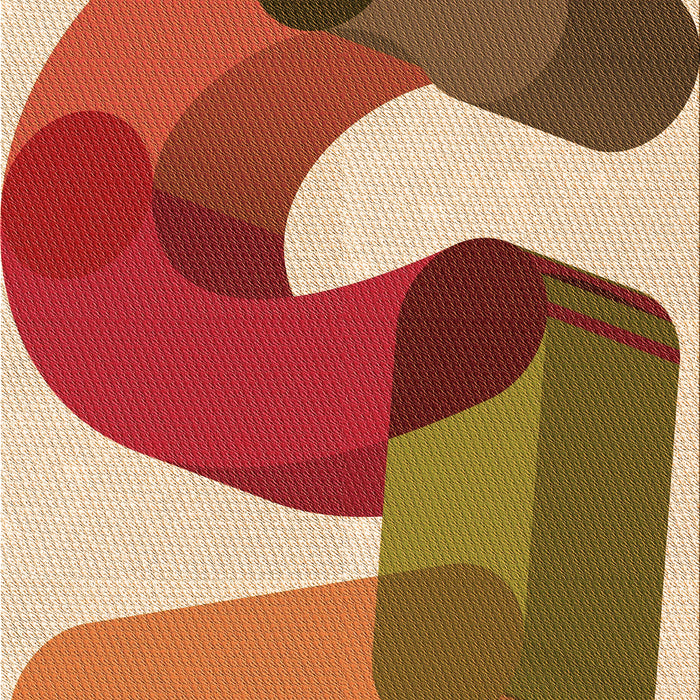 Patterned Brown Sand Brown Rug, pat2116org