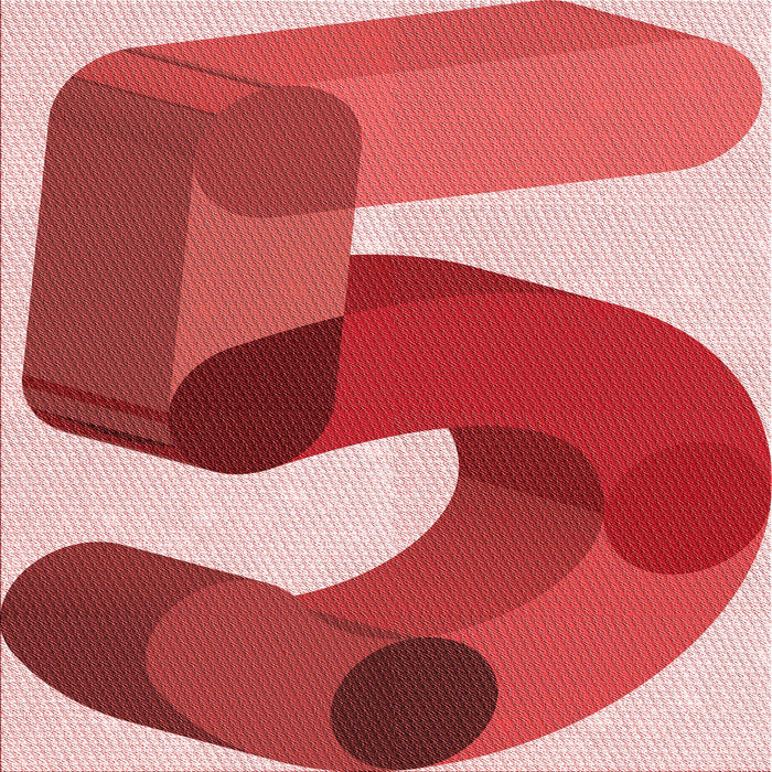 Round Patterned Light Coral Pink Rug, pat2116rd