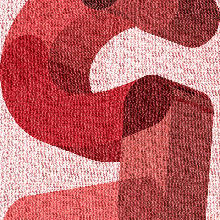 Patterned Light Coral Pink Rug, pat2116rd