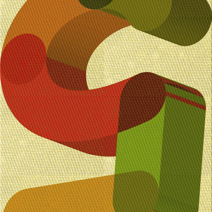 Patterned Mahogany Brown Rug, pat2116yw