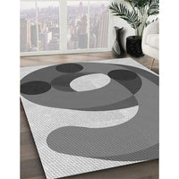 Patterned Cloud Gray Rug, pat2117gry