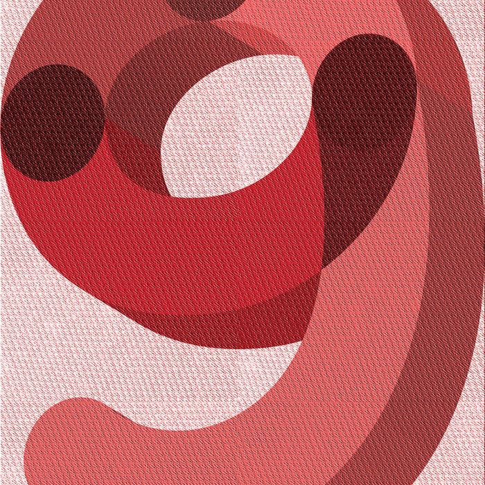 Patterned Light Coral Pink Rug, pat2117rd