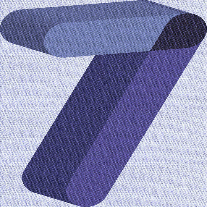 Round Patterned Sapphire Blue Rug, pat2118blu