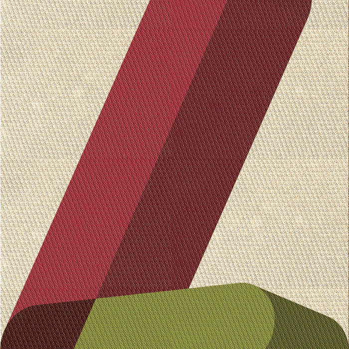 Patterned Fire Brick Red Rug, pat2118brn