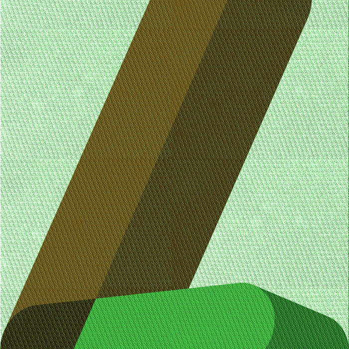 Patterned Pastel Green Rug, pat2118grn