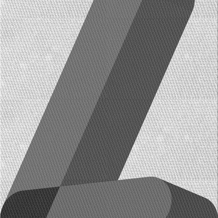 Patterned Platinum Silver Gray Rug, pat2118gry