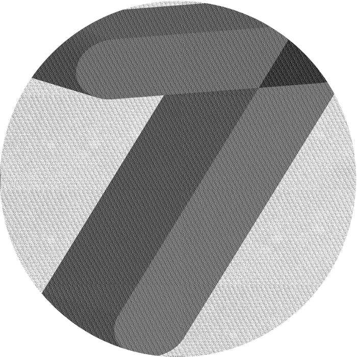 Square Patterned Platinum Silver Gray Rug, pat2118gry