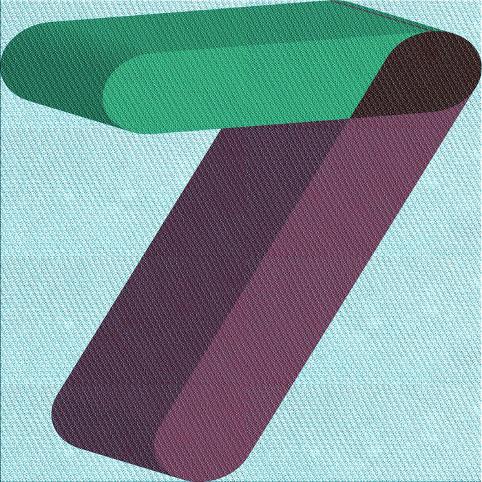 Round Patterned Carbon Gray Rug, pat2118lblu