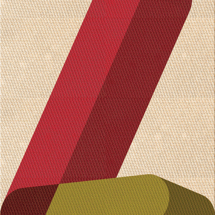 Patterned Red Rug, pat2118org