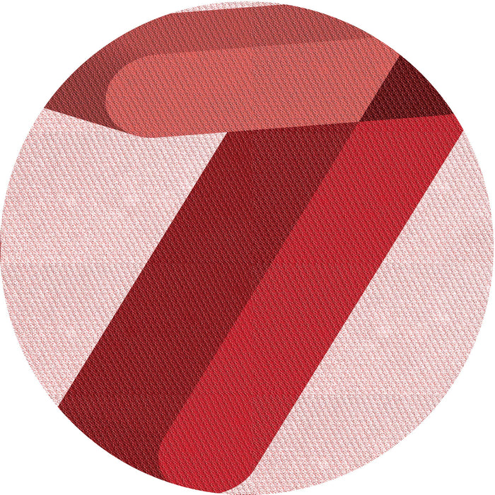 Square Patterned Pastel Pink Rug, pat2118rd