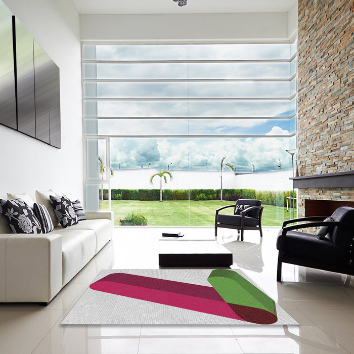 Square Machine Washable Transitional Bright Maroon Red Rug in a Living Room, wshpat2118