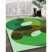 Patterned Green Rug, pat2119grn