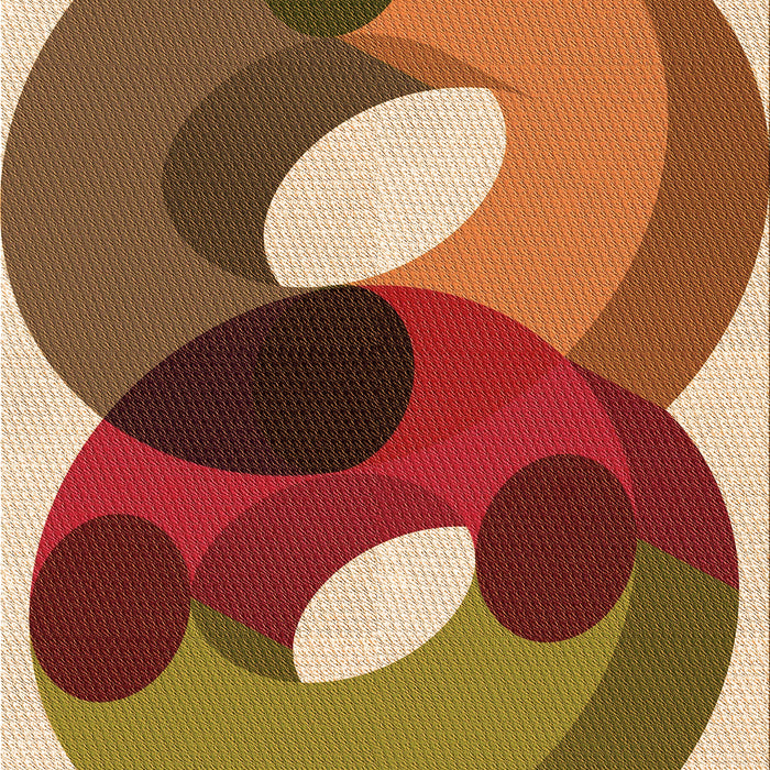 Patterned Brown Sand Brown Rug, pat2119org